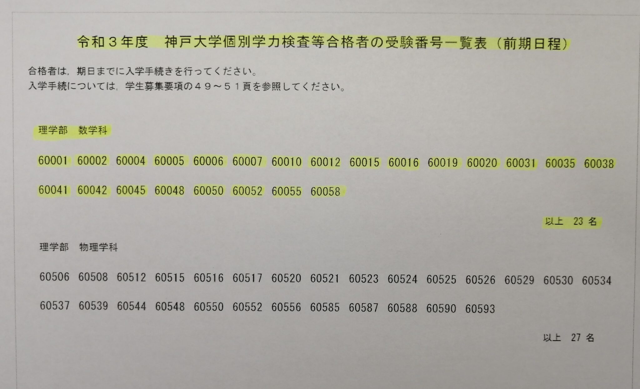神戸大学 合格しました！ 加古川市にある個別指導受験塾小学生中学生学研CAIスクール